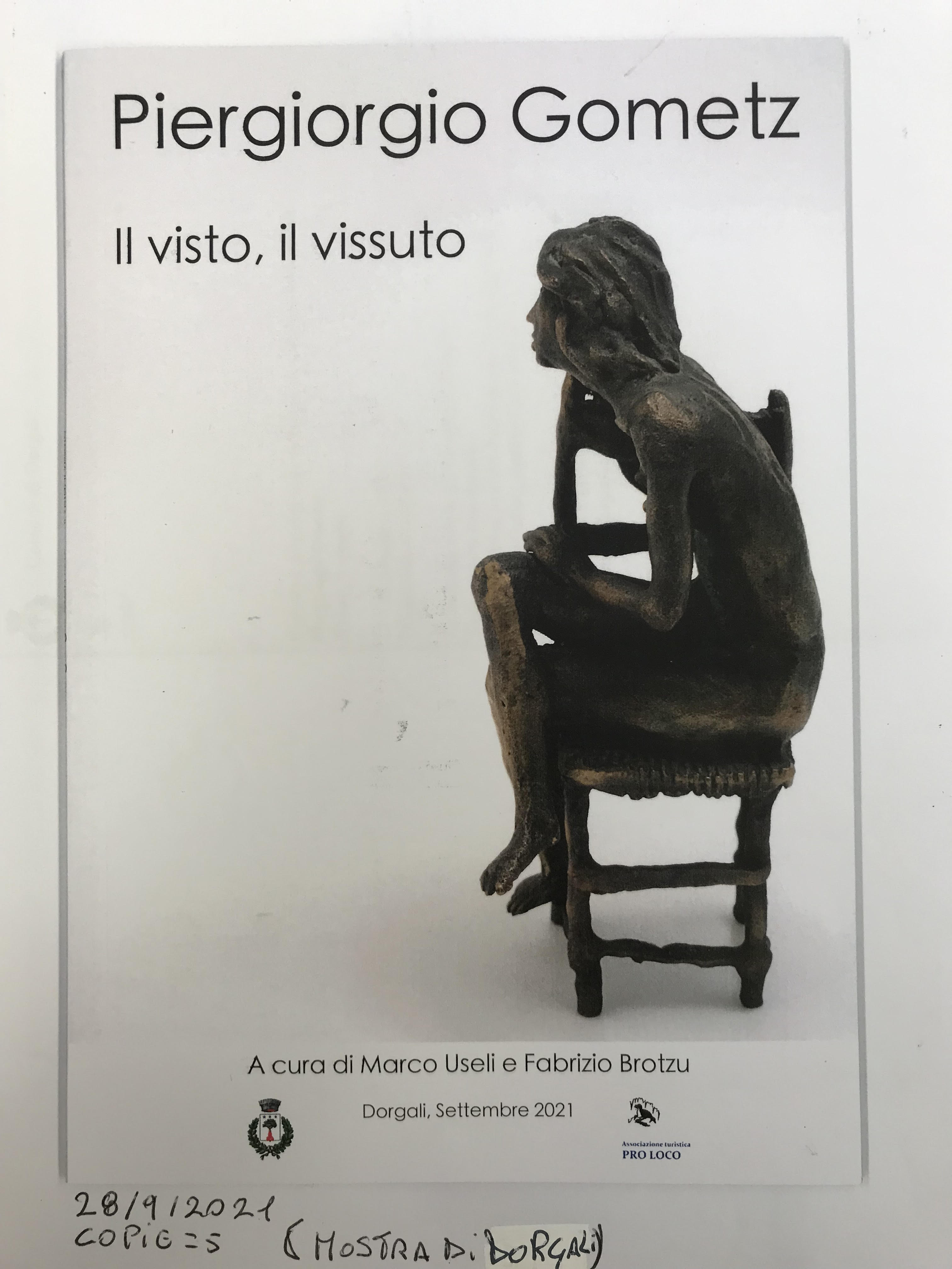 Piergiorgio Gometz. Il visto, il vissuto Useli Marco, Brotzu Fabrizio